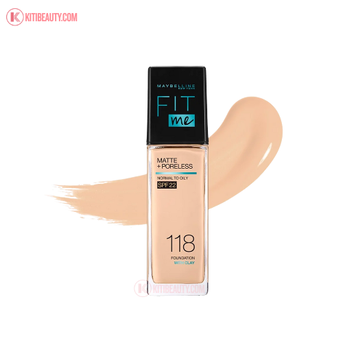 Kem Nền Maybelline Kiềm Dầu, Cho Lớp Nền Mịn Lì Tự Nhiên Fit Me Matte Poreless Foundation 30ml